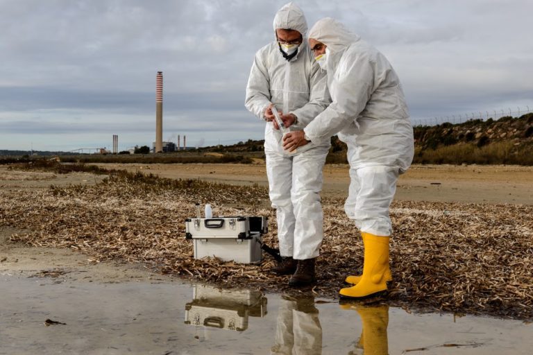 Environmental Health Officer working On site