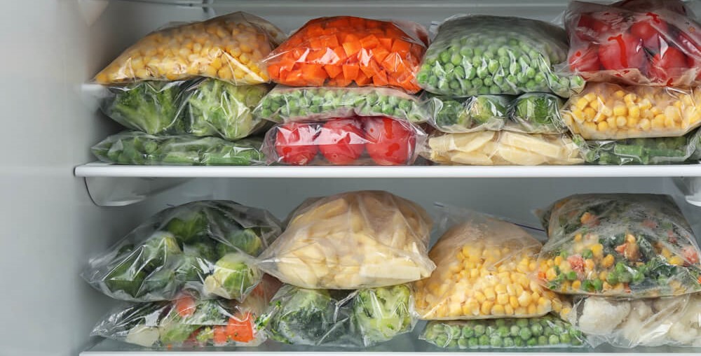 frozen vegetables in bags