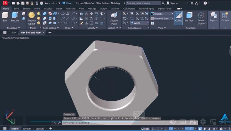 AutoCAD 3D Course4