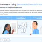Use of Reasonable Force in Schools3