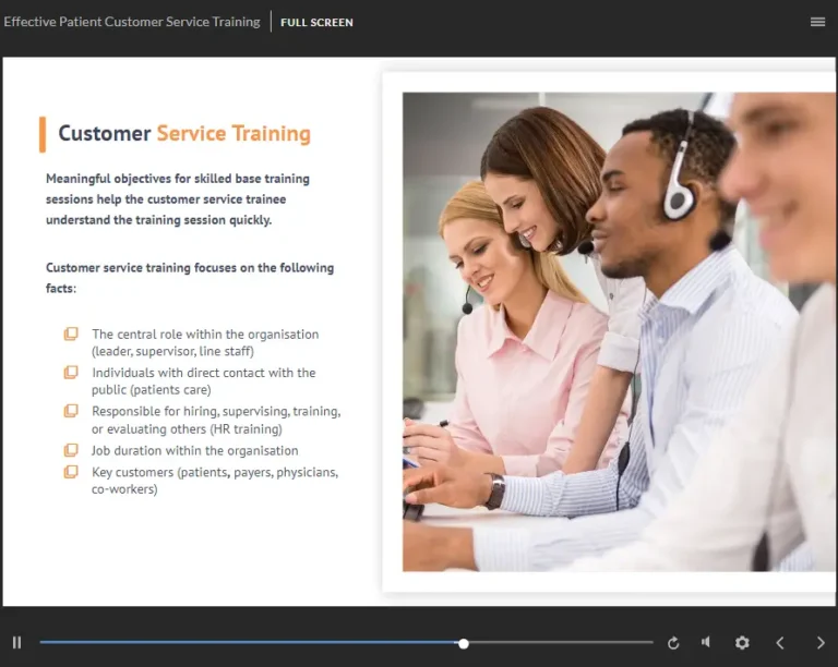 Patient Customer Service Course 1
