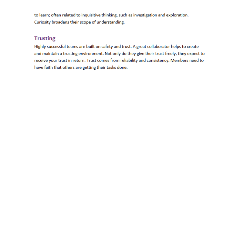 Workplace Essential Training Collaboration 4