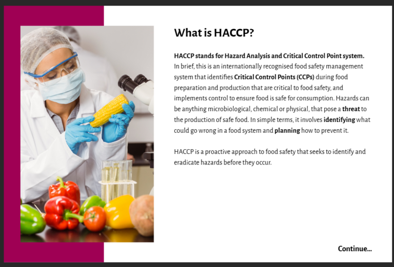 Level 3 HACCP Training For Catering & Retail 1