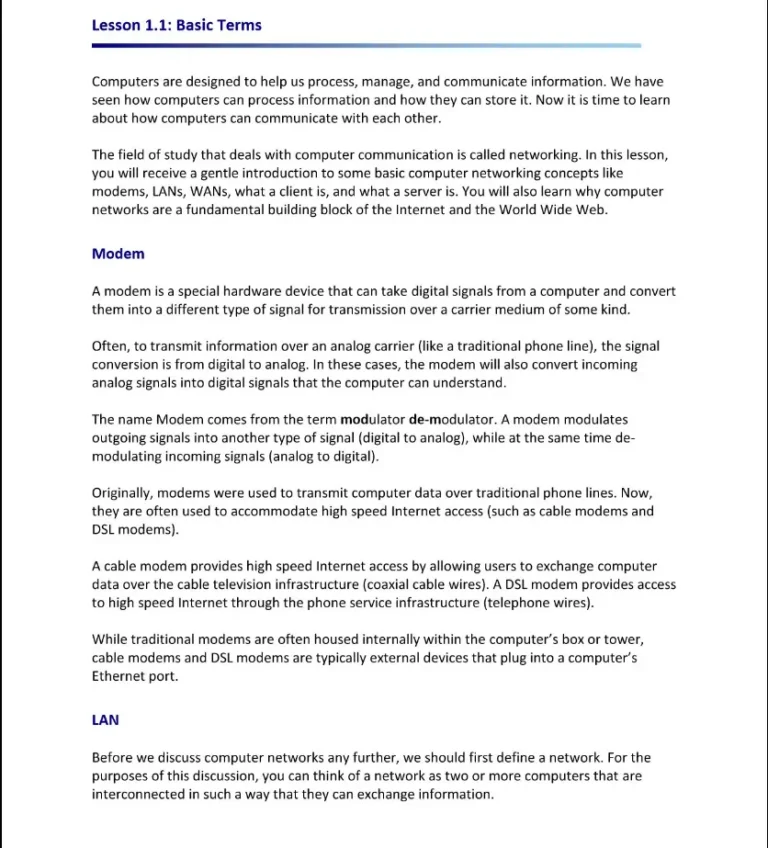Level 2 Certificate in Computer Networking - 1
